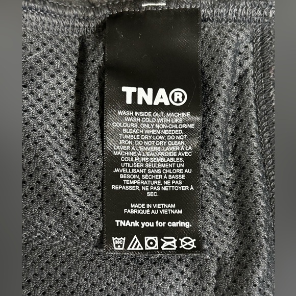 TNA Aritzia Sherpa Fleece Hooded Vest Womens M Gray Zip Up Staple Excellent - Picture 6 of 7